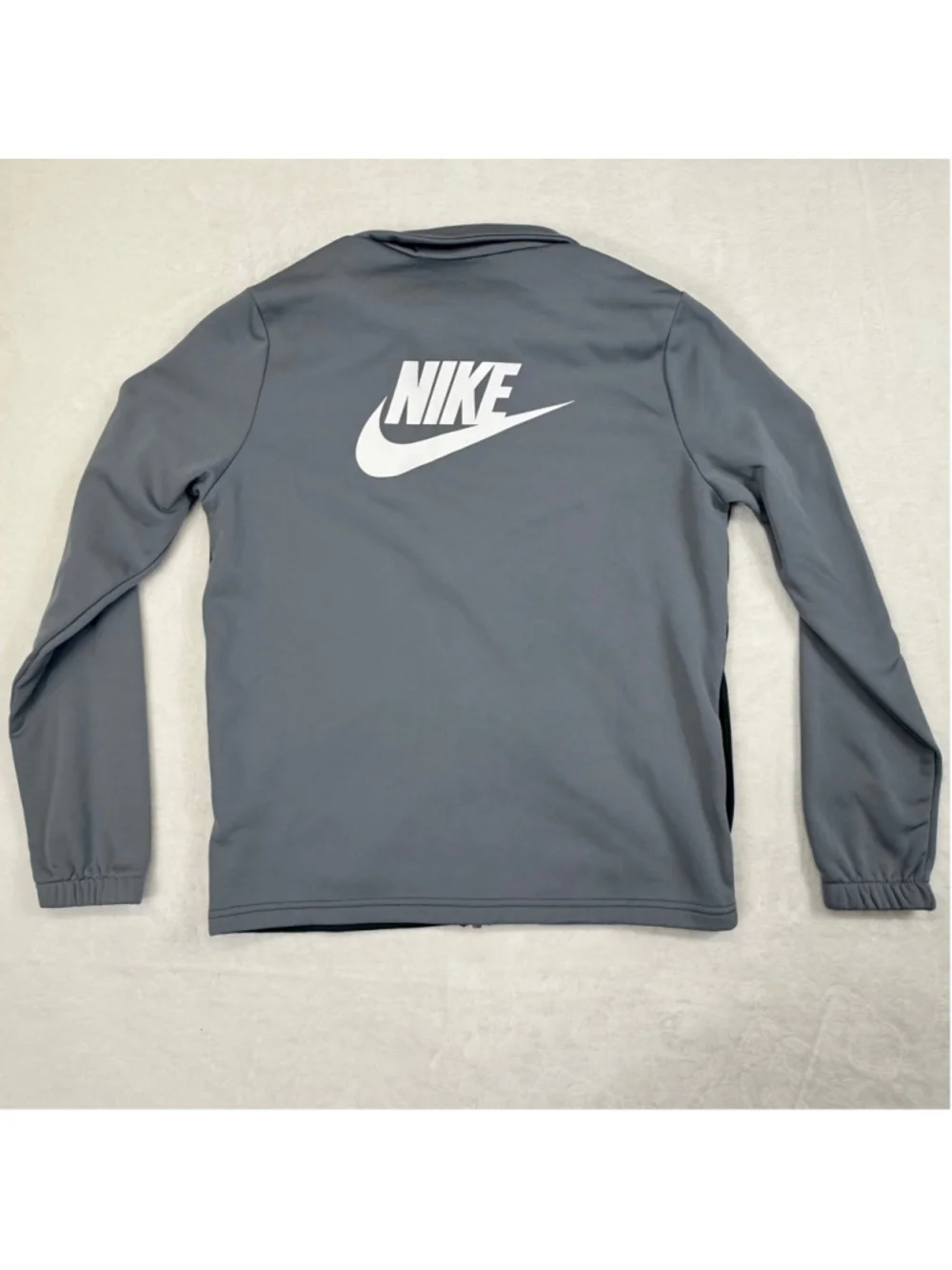 Boys Nike Gray Black Full Zip Track Jacket XL